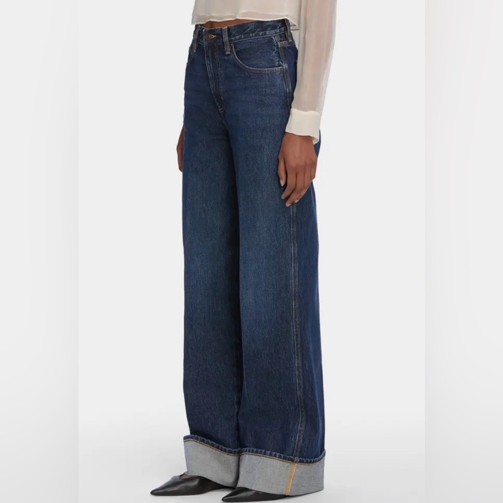 Frame Denim Dark Blue Flare Jeans - Picture 5 of 9